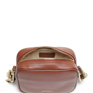 VANESSA BRUNO Sac Holly Cuir Lisse Cognac 12