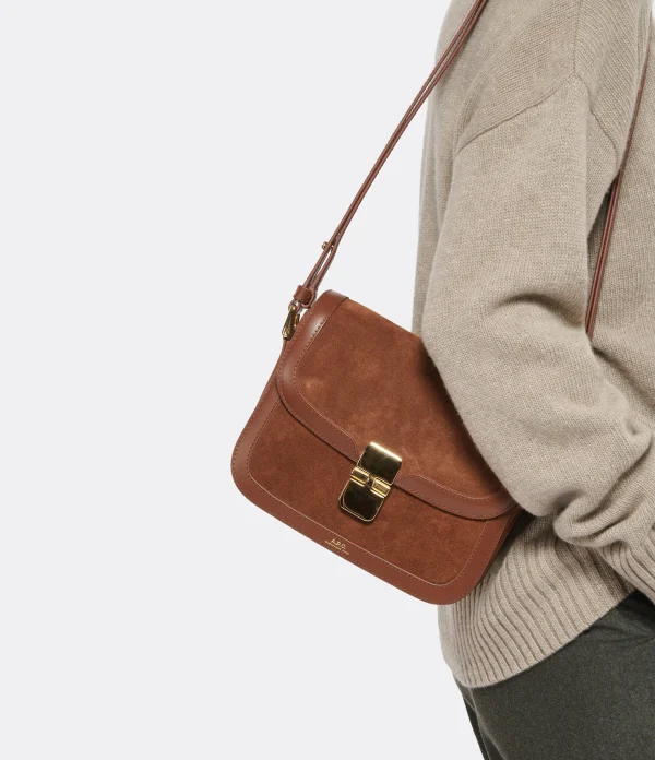 A.P.C. Sac Grace Small Cuir Marron 6