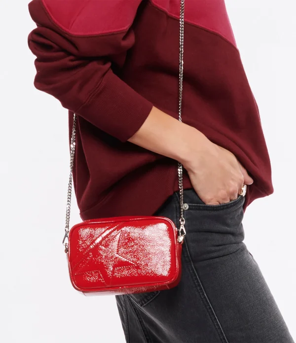 GOLDEN GOOSE Sac Mini Star Cuir Rouge 6