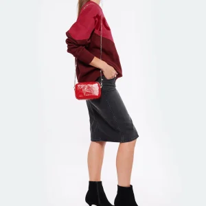 GOLDEN GOOSE Sac Mini Star Cuir Rouge 18