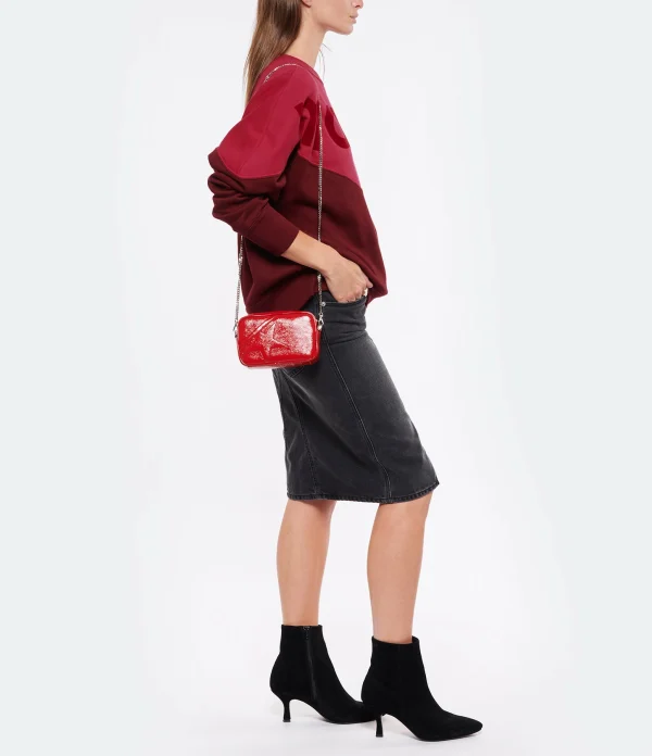 GOLDEN GOOSE Sac Mini Star Cuir Rouge 7