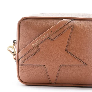 mode GOLDEN GOOSE Pochette Star Cuir Caramel 14