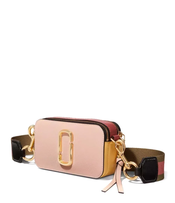 MARC JACOBS Sac The Snapshot Cuir Rose 3