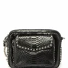 CLARIS VIROT Sac Big Charly Python Clous Noir Meilleur Prix Garanti 20