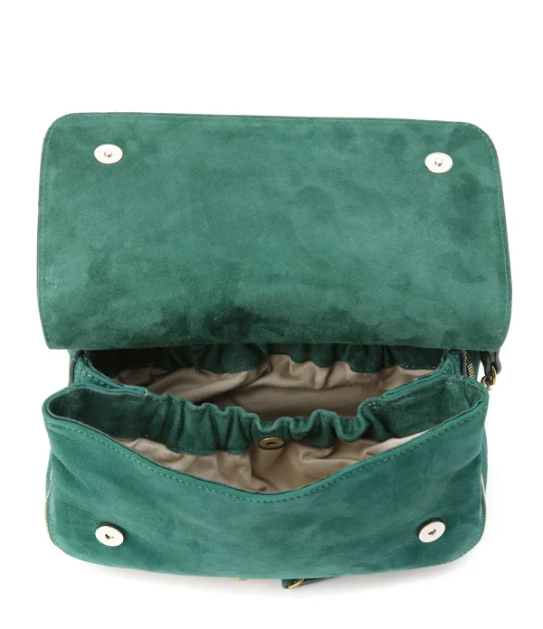 marque pas cher JEROME DREYFUSS Sac Bobi Cuir Suédé Jade 4