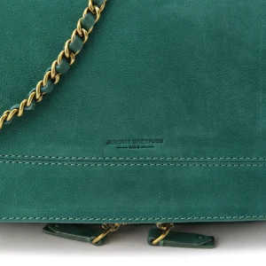 marque pas cher JEROME DREYFUSS Sac Bobi Cuir Suédé Jade 14