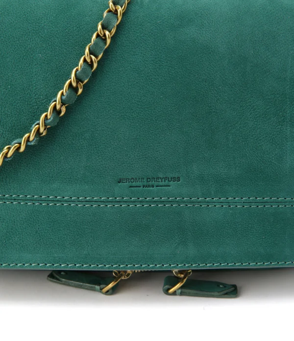 marque pas cher JEROME DREYFUSS Sac Bobi Cuir Suédé Jade 5