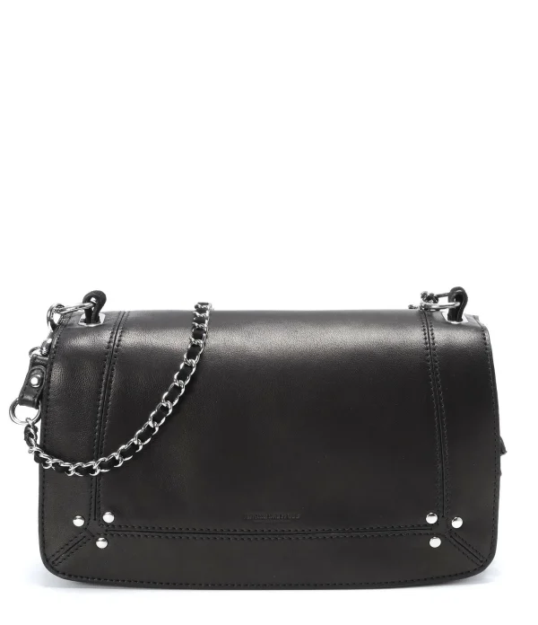 JEROME DREYFUSS Sac Bobi Cuir Noir Silver site pas cher 1