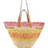 ISABEL MARANT Panier Coiba Raphia Multicolore 20