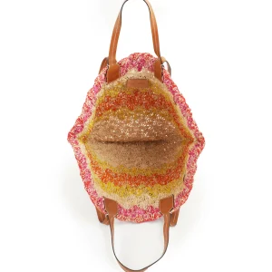 ISABEL MARANT Panier Coiba Raphia Multicolore 12