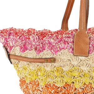 ISABEL MARANT Panier Coiba Raphia Multicolore 14