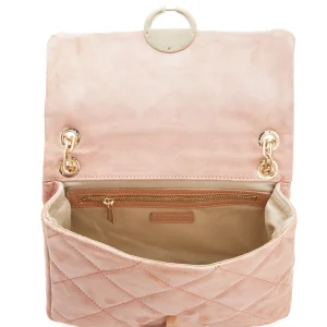 VANESSA BRUNO Sac Moon MM Cuir Veau Vieux Rose 12