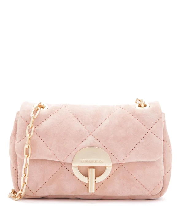 VANESSA BRUNO Sac Nano Moon Cuir Veau Vieux Rose 1