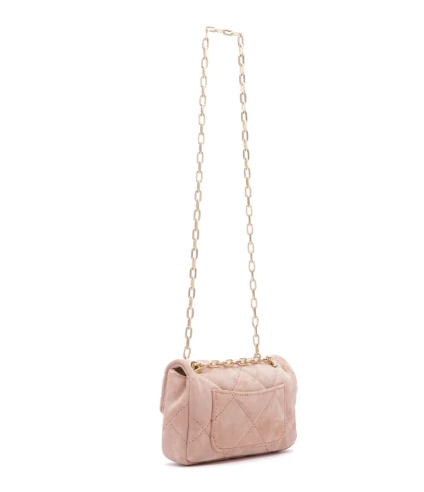 VANESSA BRUNO Sac Nano Moon Cuir Veau Vieux Rose 3