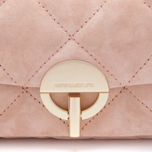 VANESSA BRUNO Sac Nano Moon Cuir Veau Vieux Rose 14