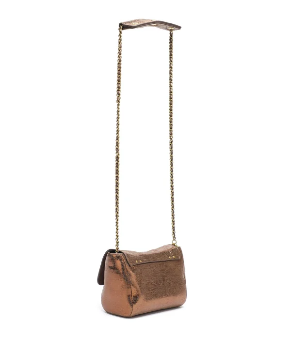 JEROME DREYFUSS Sac Lulu L Cuir Lamé Bronze 3