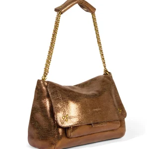 JEROME DREYFUSS Sac Lulu L Cuir Lamé Bronze 13