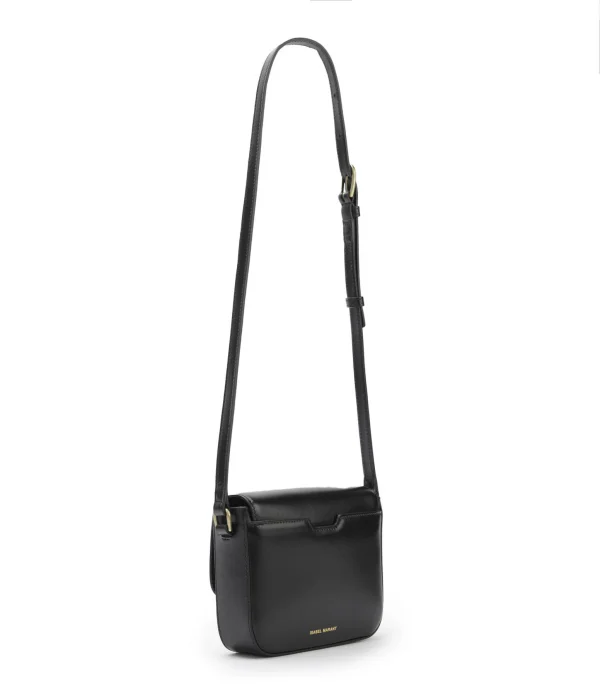 soldes ligne ISABEL MARANT Sac Mini Elda Bandoulière Cuir Noir Doré 3