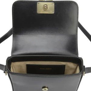 soldes ligne ISABEL MARANT Sac Mini Elda Bandoulière Cuir Noir Doré 12