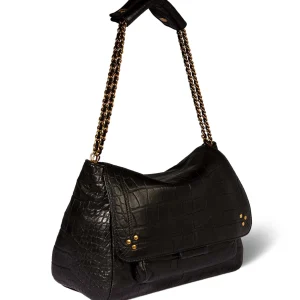 JEROME DREYFUSS Sac Lulu L Cuir Croco Noir magasins pour 15