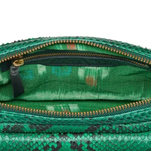 beauté CLARIS VIROT Sac Big Charly Python Menthe 8