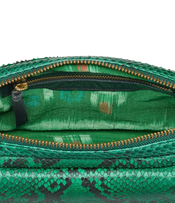 beauté CLARIS VIROT Sac Big Charly Python Menthe 3