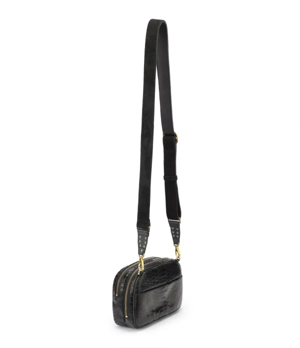 Boutique CLARIS VIROT Sac Clara Python Noir 3