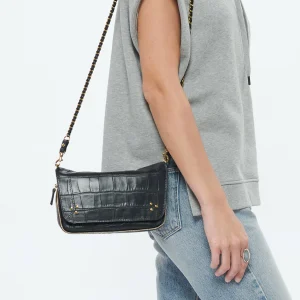 online boutique JEROME DREYFUSS Sac Bobi S Cuir Croco Noir 17