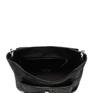 JEROME DREYFUSS Sac Lulu L Cuir Lamé Noir 17