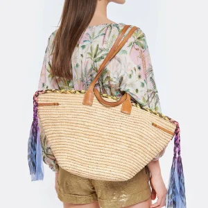 ISABEL MARANT Panier Coiba Raphia Cognac Naturel l'unique style 16