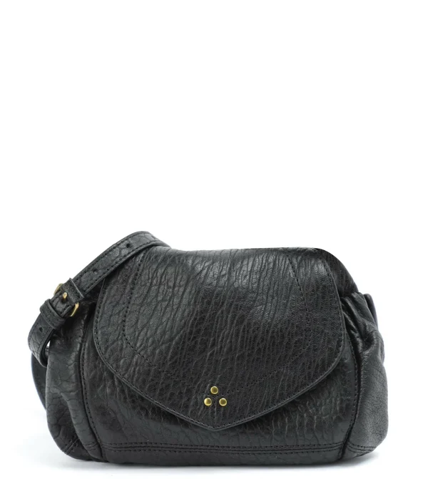 JEROME DREYFUSS Sac Helmut S Cuir Froissé Noir 1