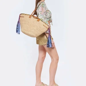 ISABEL MARANT Panier Coiba Raphia Cognac Naturel l'unique style 18