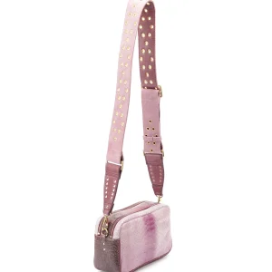 CLARIS VIROT Sac Lily Python Bordeaux Délavé 9