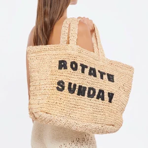 ROTATE Sac Shopping Neeti Raphia Naturel 16