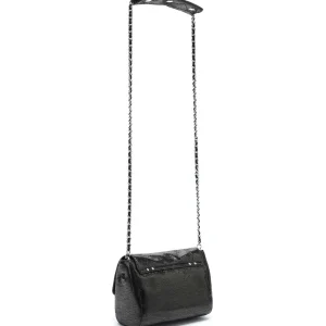 JEROME DREYFUSS Sac Lulu S Cuir Lamé Noir 13