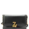 ZADIG & VOLTAIRE Sac ZV Initiale La Clutch Cuir Noir 20