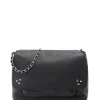 JEROME DREYFUSS Sac Lulu M Cuir Noir Silver 19