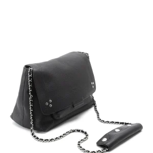 JEROME DREYFUSS Sac Lulu M Cuir Noir Silver 13