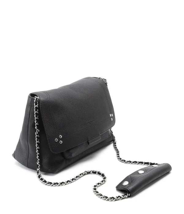 JEROME DREYFUSS Sac Lulu M Cuir Noir Silver 3