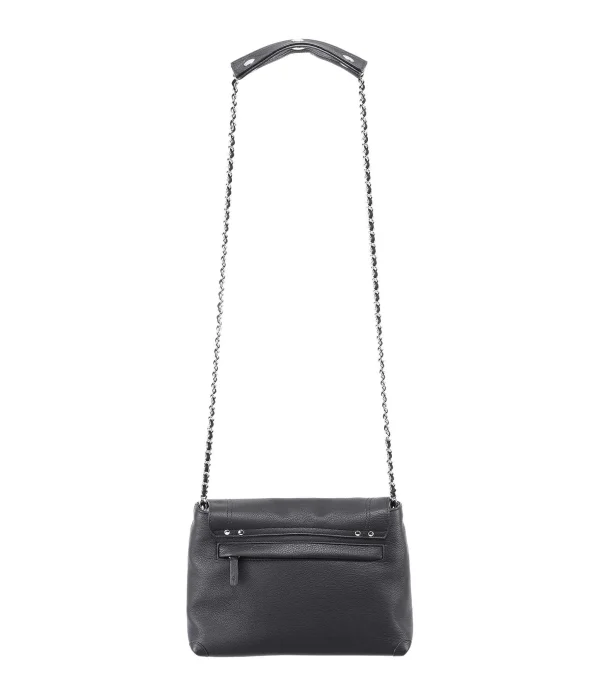 JEROME DREYFUSS Sac Lulu M Cuir Noir Silver 4