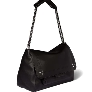 JEROME DREYFUSS Sac Lulu M Cuir Noir Silver 17