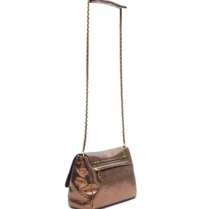 JEROME DREYFUSS Sac Lulu M Cuir Lamé Bronze soldes en ligne 11