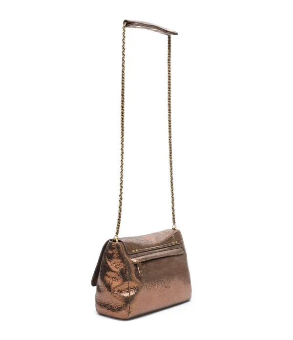 JEROME DREYFUSS Sac Lulu M Cuir Lamé Bronze soldes en ligne 3