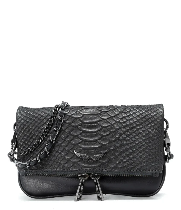 ZADIG & VOLTAIRE Sac Rock Nano Savage Cuir Noir site soldes 1