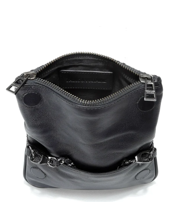 ZADIG & VOLTAIRE Sac Rock Nano Savage Cuir Noir site soldes 3