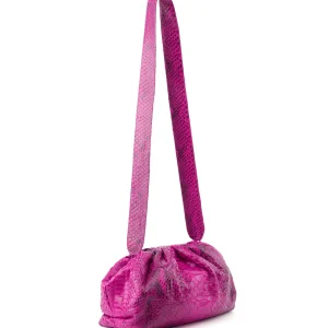 SISTA PARIS Sac Big Uniq Cuir Souple Python Pink Devil 10