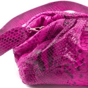 SISTA PARIS Sac Big Uniq Cuir Souple Python Pink Devil 14