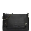 JEROME DREYFUSS Sac Lulu L Cuir Grainé Noir Brass 20