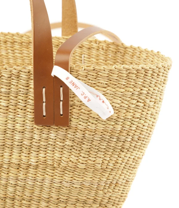 A.P.C. Panier Jane Small Raphia Naturel, Collaboration A.P.C X Jane Birkin 7