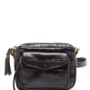 Sac Baby Charly Cuir Embossé Croco Noir, Collaboration Lulli X Claris Virot Livraison gratuite 17